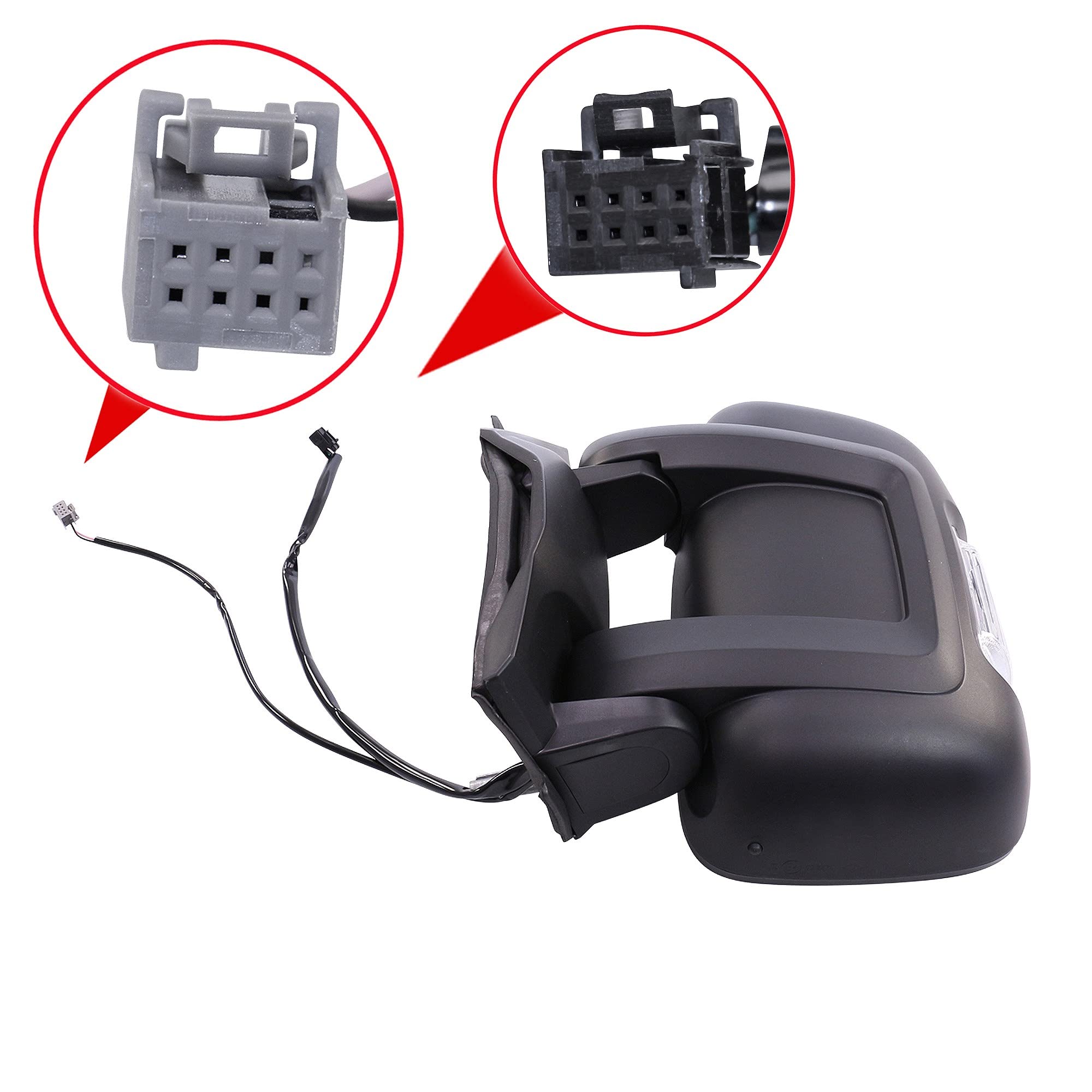 2x specchietti retrovisori esterni riscaldati con indicatore | Compatibile con: CITROËN JUMPER II Bus, JUMPER II Kasten, JUMPER II Pritsche/Fahrgestell, FIAT DUCATO Bus, DUCATO Kasten