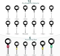 Vista 3 de MENKEY Kit de herramientas de extracción de terminales para automóvil, 39 piezas de conectores de cable, juego de herramientas extractoras de llaves