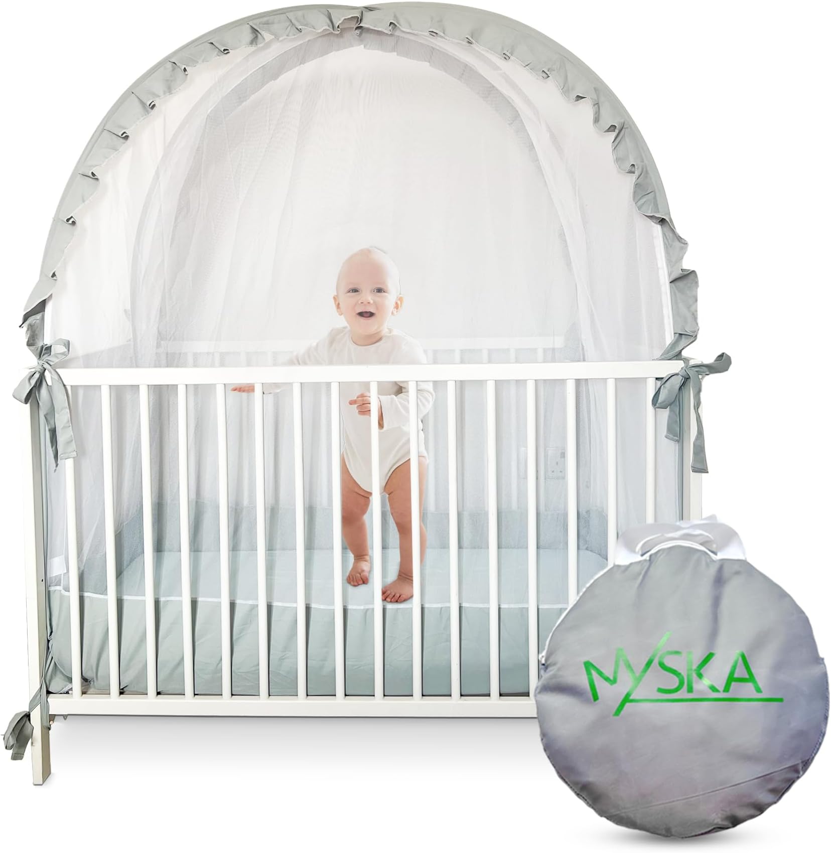 Mumzei Baby Crib Tent to Keep Baby from Climbing Out Pop
