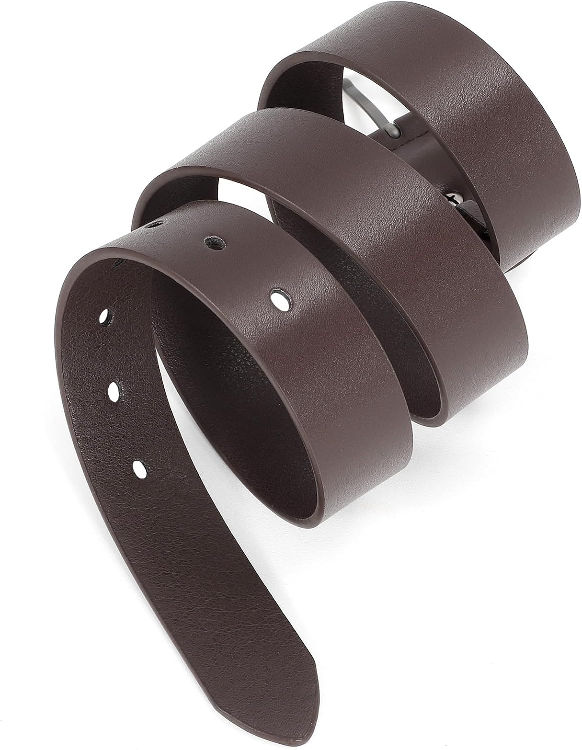 WHIPPY Women Leather Belt for Jeans Pants Dresses Black Ladies Waist Belt with Pin Buckle - Image 4