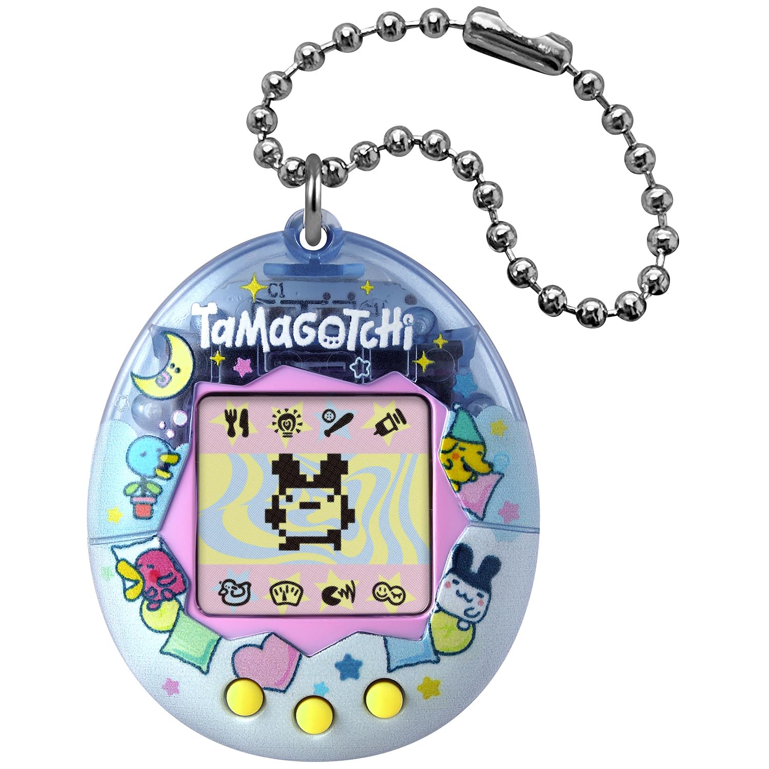 Tamagotchi original – Bandai – Tama Sleeping – Animaletto Virtuale Elettronico con Schermo LCD – Gioco Interattivo in italiano con Mini‑Giochi – Notte, Dormire – Giocattolo per Bambini 8+ – 46169