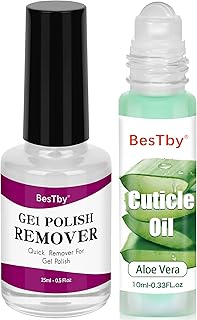 BesTby Gel Polish Remover for Nails in 3-5 Minutes, Nail Remover Kit No Need Soaking or Wrapping, Quick Remove Soak-Off Ge...