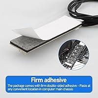 Vista 5 de Divisor de cabecera USB de 9 pines con cable de alimentación SATA, cable divisor USB 2.0 de 9 pines, USB macho 1 a 4 hembra, conector de extensión