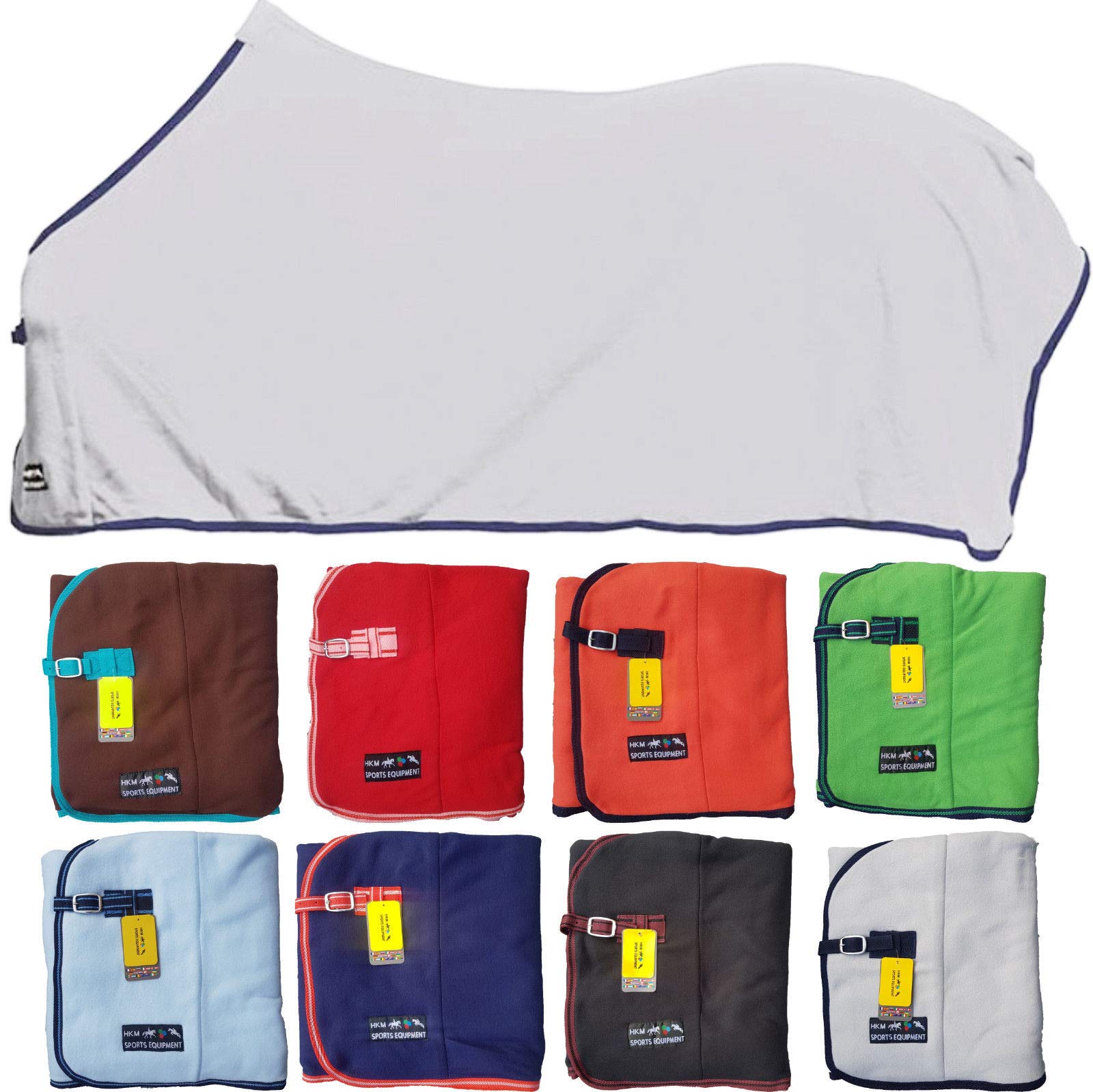 HKM Alaska - Manta para Caballo (145 cm), Color Azul Oscuro