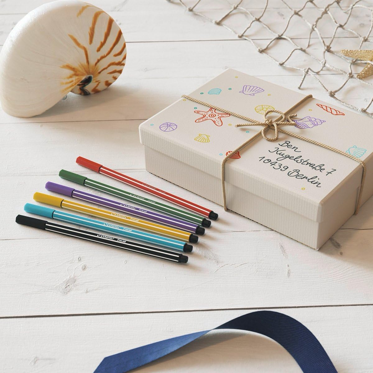 STABILO Pen 68 - Pennarello Premium - Rollerset con 30 Colori assortiti