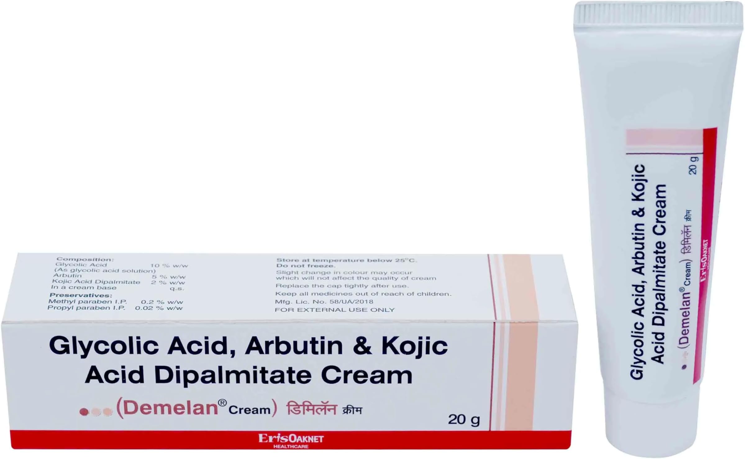 Prime Demelan Cream with Glycolic Acid, Arbutin & Kojic Acid | For Pigmentation & Marks | Promotes Even Skin Tone