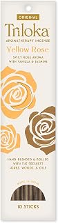 Triloka Original Incense, Yellow Rose, 10 Sticks