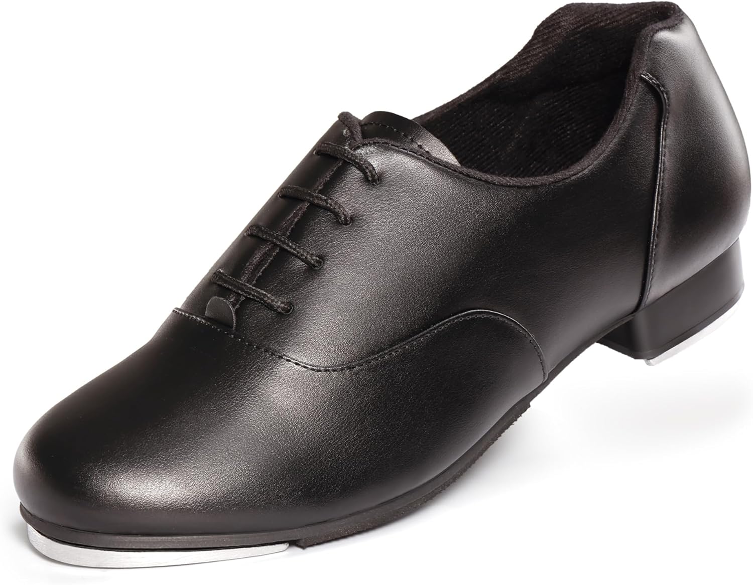 Linodes Unisex Soft Leather Upper Lace Up Tap Shoe Dance Shoes for Women and Men's Dance Shoes - Image 6