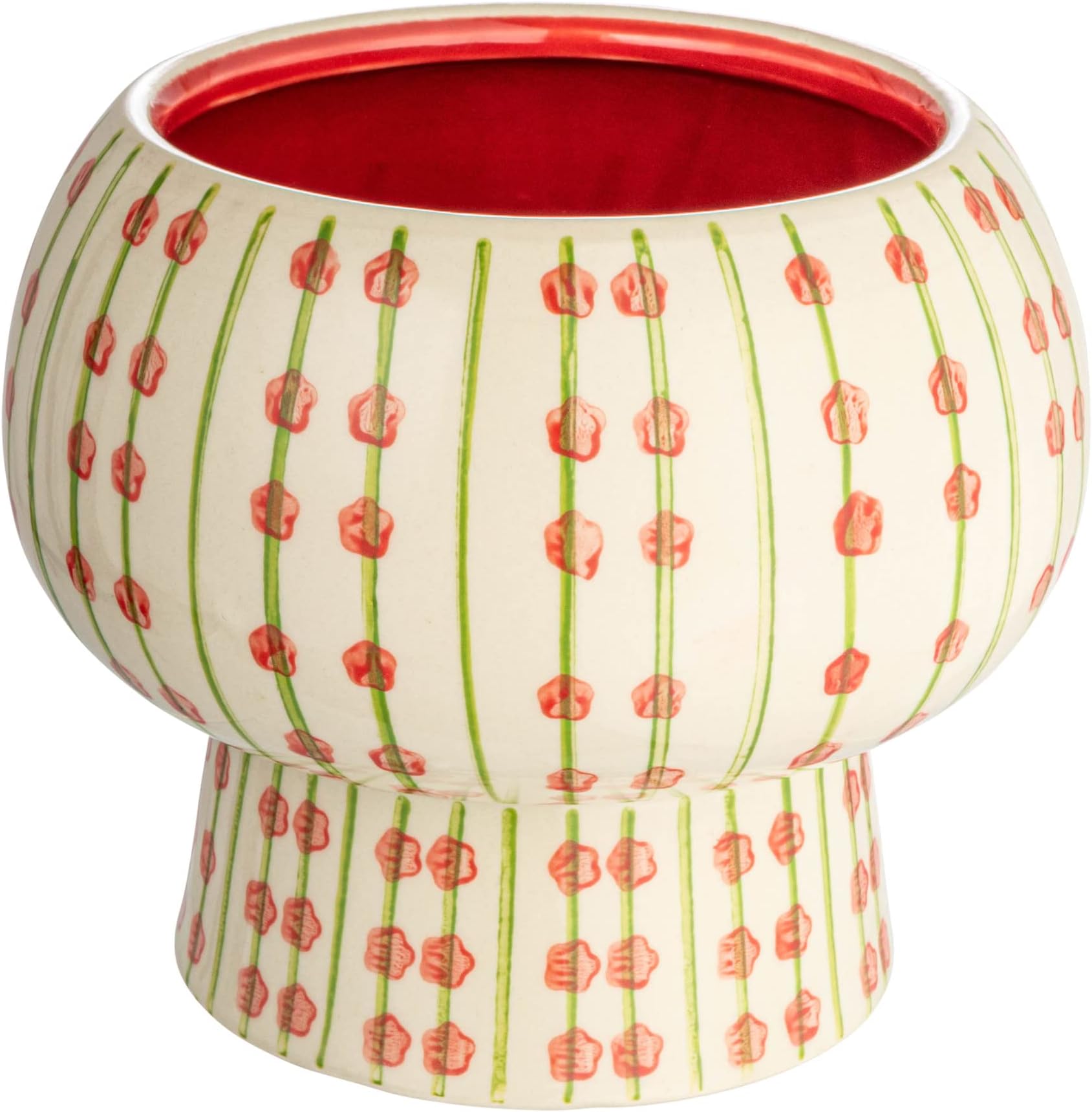 Creative Co-op Terrakotta Übertopf Mit Craquelé-Glasur – Blau, Ca. 13,3 Cm Durchmesser, Für 10-cm-Töpfe