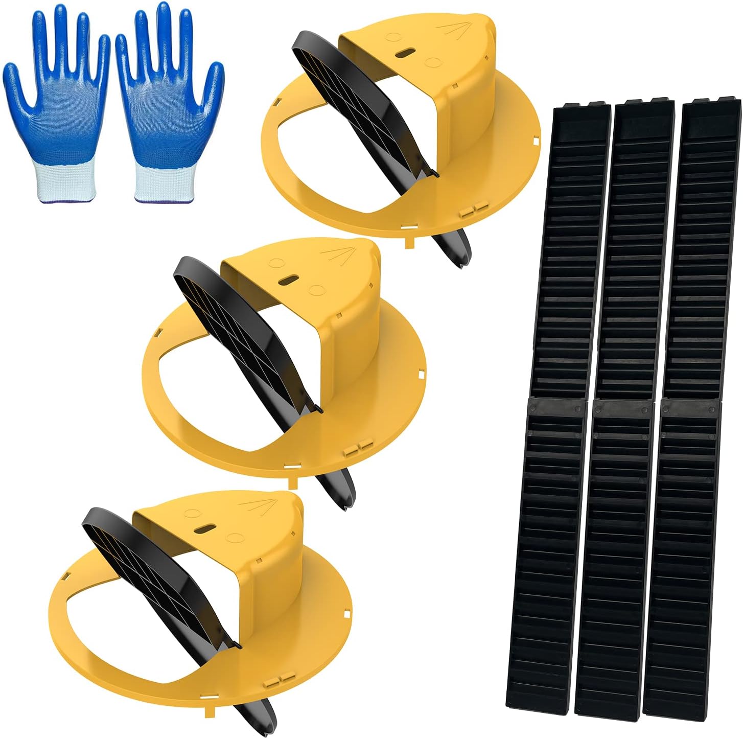 3 Pack Humane No Kill Mouse Traps Bucket, Enlarged No Kill Rat Traps, Reusable Catch and Release Mice Traps, Pet and Children Friendly Mouse Traps (3 Pack)