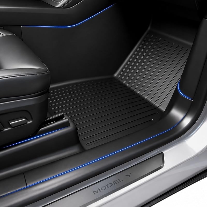 Kit de Tapetes Automotivos SUPER LINER em TPE para Tesla Model Y Juniper Premium/Performance 2025–2026, 9 Peças