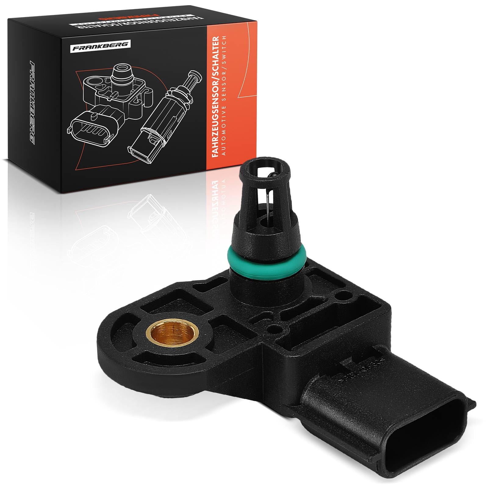 Frankberg Capteur de pression d'admission 4-Pôles Compatible avec Trafic III Bus JG Espace V JR Talisman Grandtour KP Talisman LP M.e.g.a.n.e IV Grandtour K9A/M/N Remplacer# 223652412R