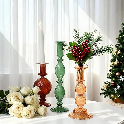 Miniatura 7 de Candelabros de cristal para decoración del hogar, eventos, boda, recepción, fiesta de cumpleaños, centros de mesa, 3 uds