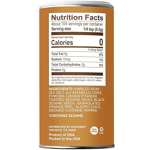 Miniatura 2 de Natierra Mezcla de condimentos picantes mezcla de especias japonesas Shichimi Togarashi 2 onzas