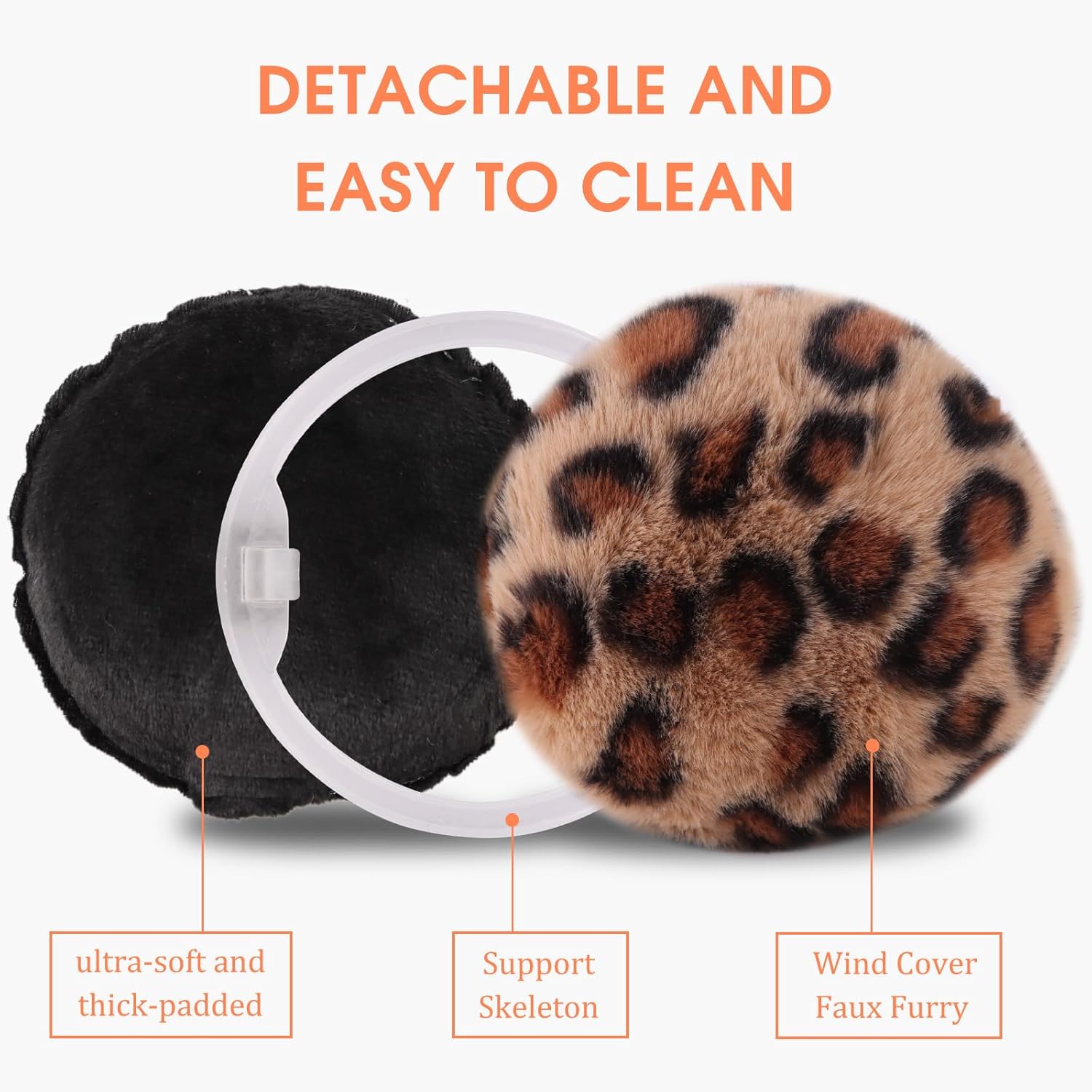 Yuoahcn Women Winter Ear Muffs Faux Fur Warm Earmuffs Lady Girls Plush Ear Warmers Outdoor Ear Covers Headband - Image 5