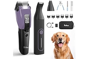 Dog Grooming Kit, Professional Clippers for Thick Coats
