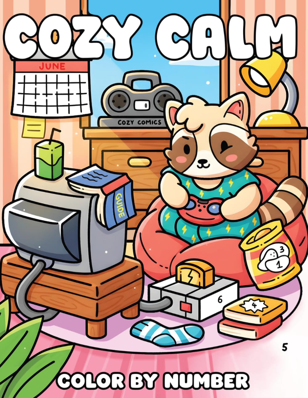 Cozy Calm Color By Number: Cute & Calm Coloring Book with Relaxing Scenes for All Ages Encouraging Creativity, Focus, and Peaceful Times