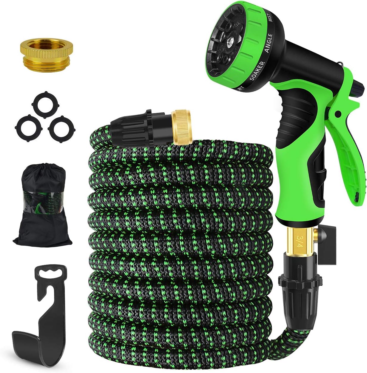 KOOLBOY Expandable Garden Hose, 75 FT Upgraded Flexible Water Hose with