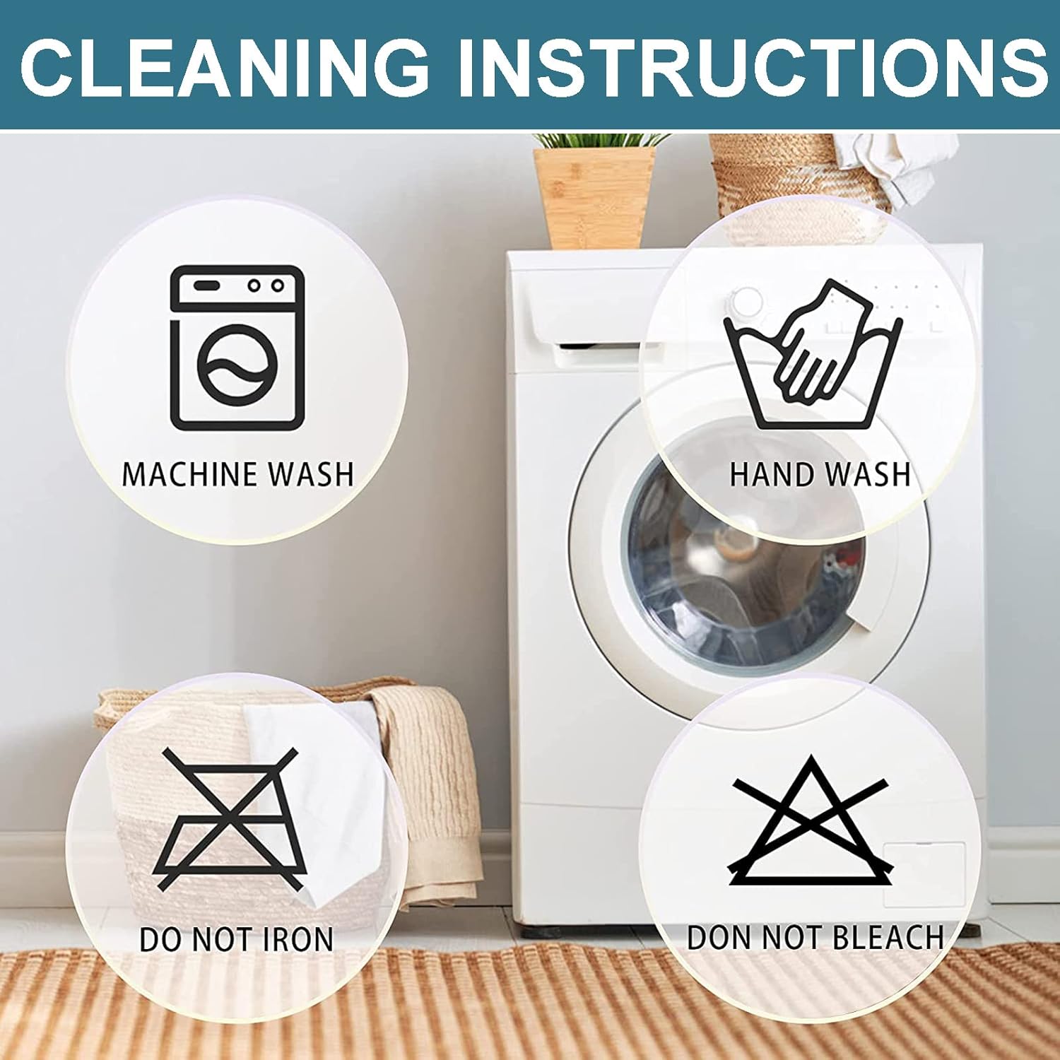 Stretch Knitting Recliner Cover, Soft Relax Recliner Chair Cover Spandex Fitted Cover for Recliner Chair with Pocket -White-6 Pieces