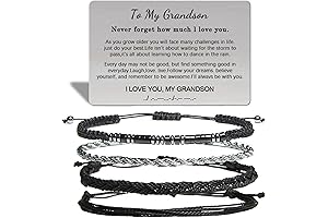 Personalized Morse Code I Love You To My Grandson Bracelet