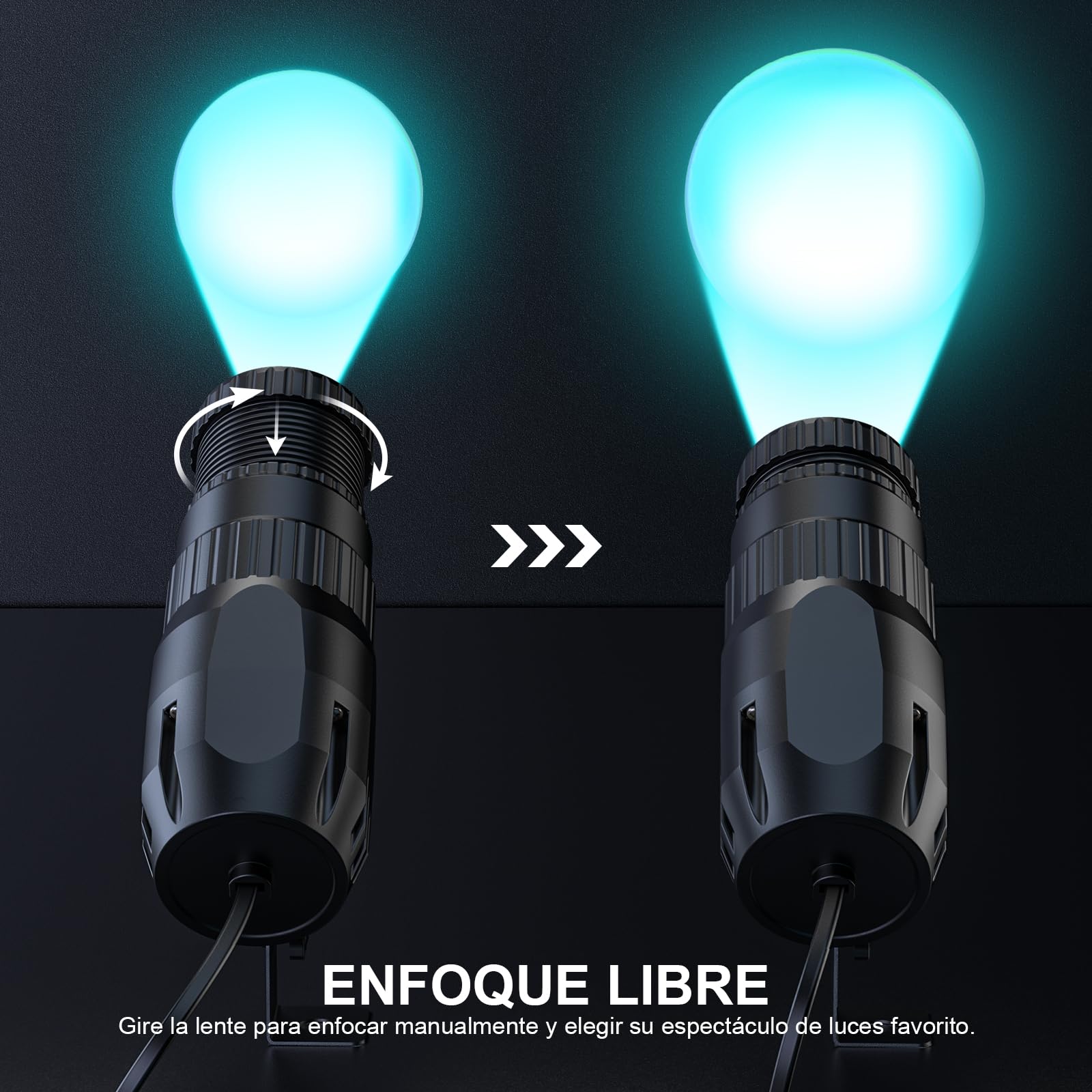 20W LED Pinspot RGBW 4 en 1 Foco Proyector 4 modos Foco Escenario con Telecomando Proyector de Bolas de Espejos para Discoteca Fiesta Salas de Baile Boda Bar