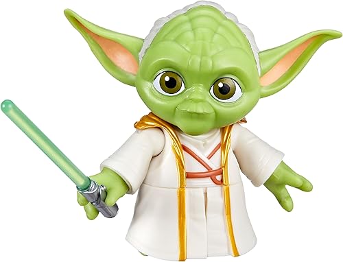 Star Wars Young Jedi Adventures Yoda Figura de acción, juguetes de 3 pulgadas de alto, juguetes preescolares para niños y niñas de 3 años