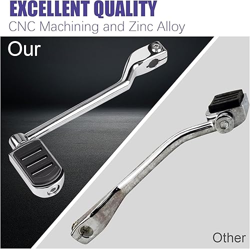 Miniatura 3 de VPZMT Estribos de palanca de cambios para los dedos del talónpalancas delanteras y traseras, se adapta a los modelos Harley Touring Softail Road