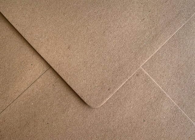 C5 Kraft Envelopes 110gsm Fleck Recycled Gummed Pack of 50 by Cranberry