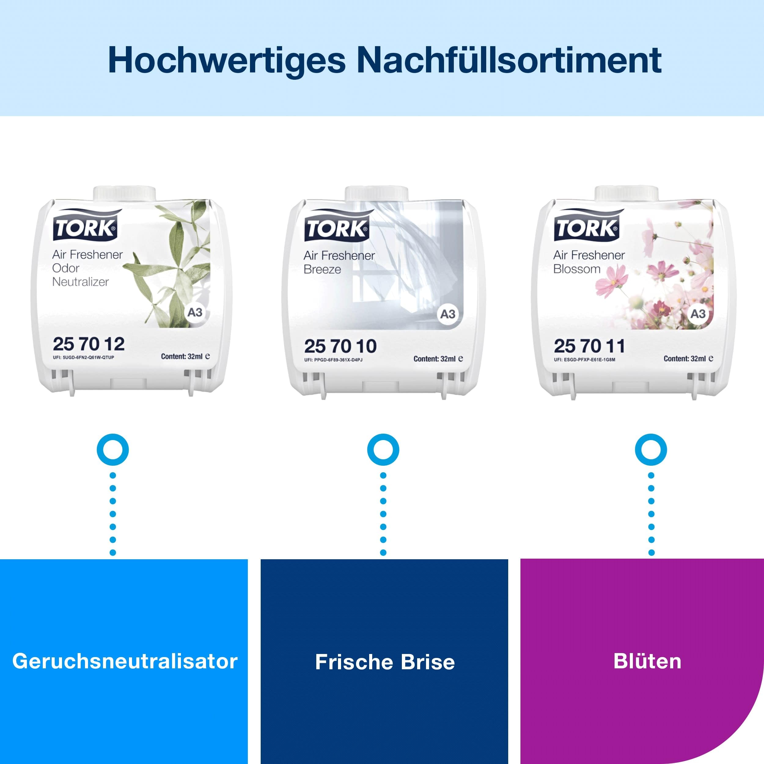 Tork Spender für kontinuierlichen Lufterfrischer Weiß A3, Elevation Design, 6 Stück, 256010