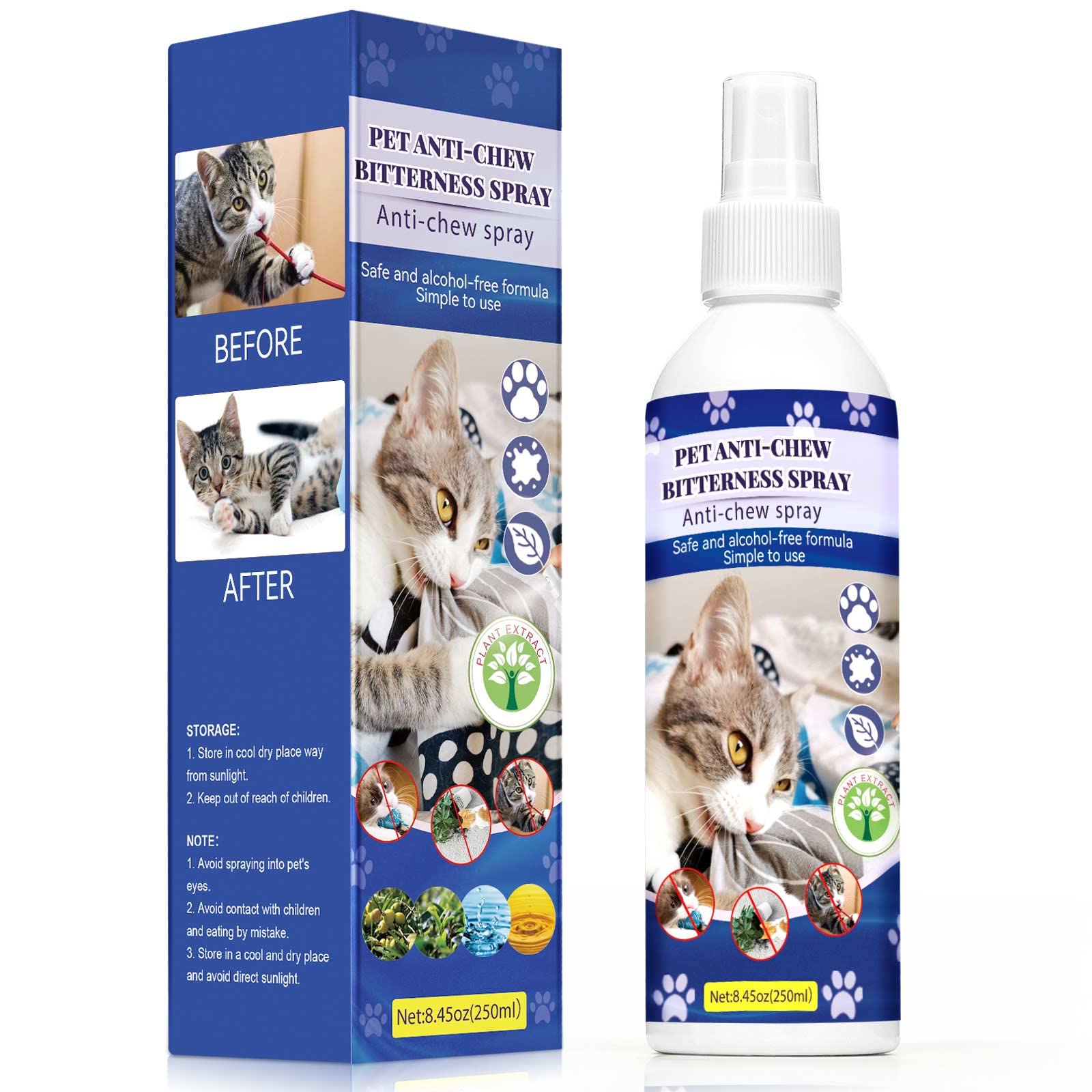 Indoor Cat Deterrent Spray, Indoor Cat Repeller, For