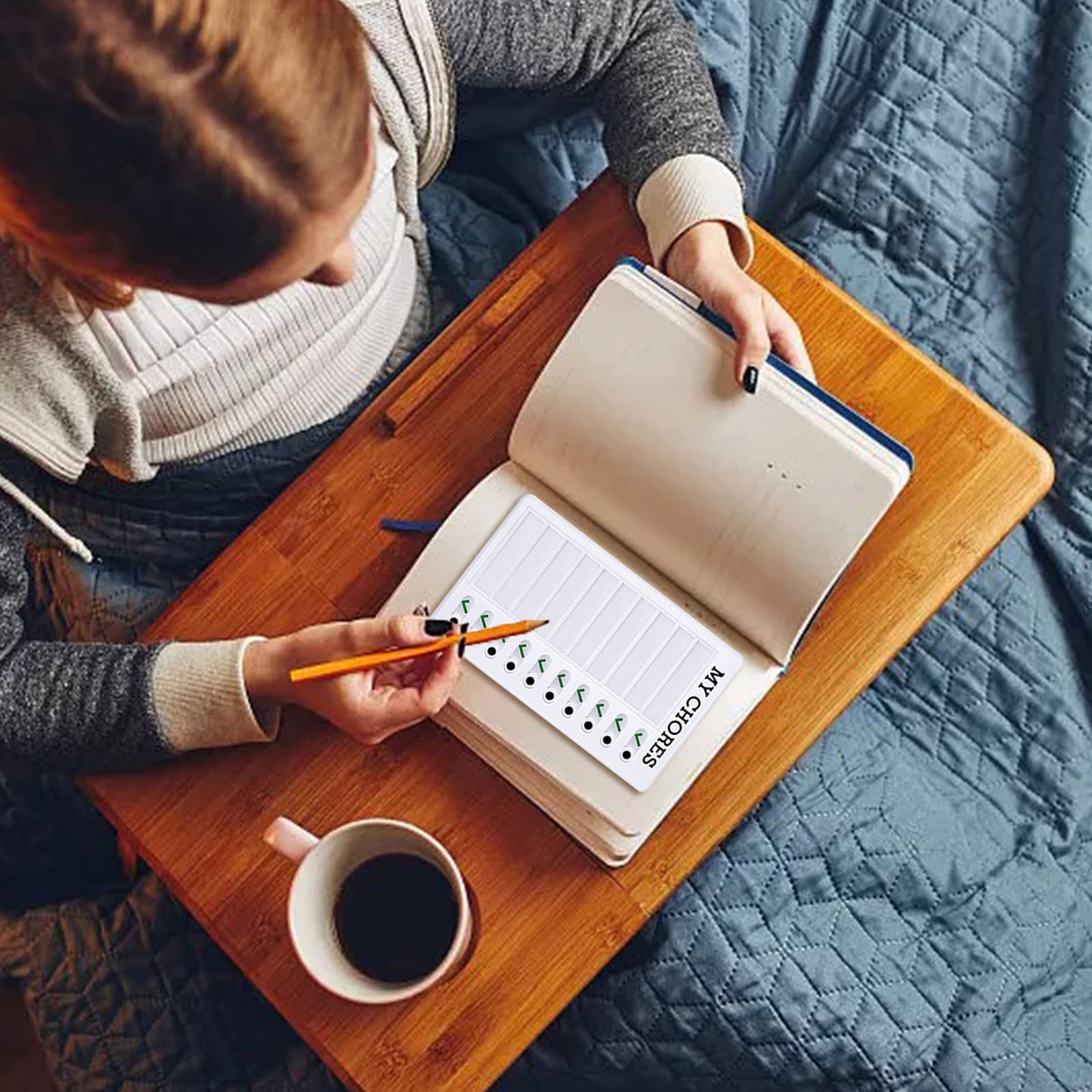 Lavagnette Checklist Riutilizzabili - 2 Pezzi Con Carte, Per Pianificazione Attività - Foto 6