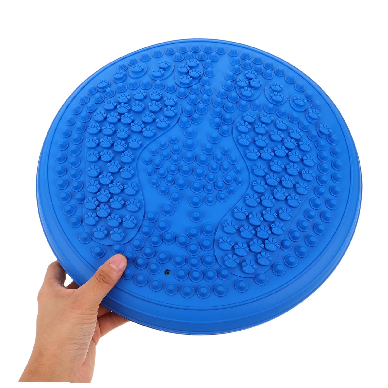 Alipis Coussin Air Équilibre Gonflable Rond avec Surface de Massage Point de Pression Tapis de Gymnastique Portable Épais pour Yoga Jogging Stationnaire et Rééducation à Domicile