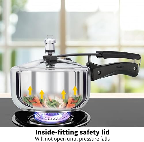 Hawkins Pressure Cooker Stainless Steel 2 Ltr. - 5