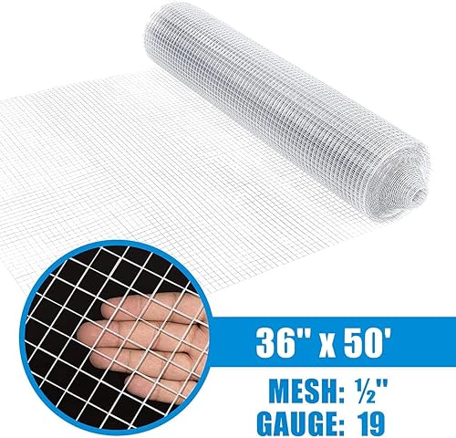 Miniatura 2 de Fencer Wire Paño de hardware galvanizado en caliente de calibre 19 con malla de 12 "x 12" para gallinerocorrerjaulacorrercorrercorrerverduras jardín