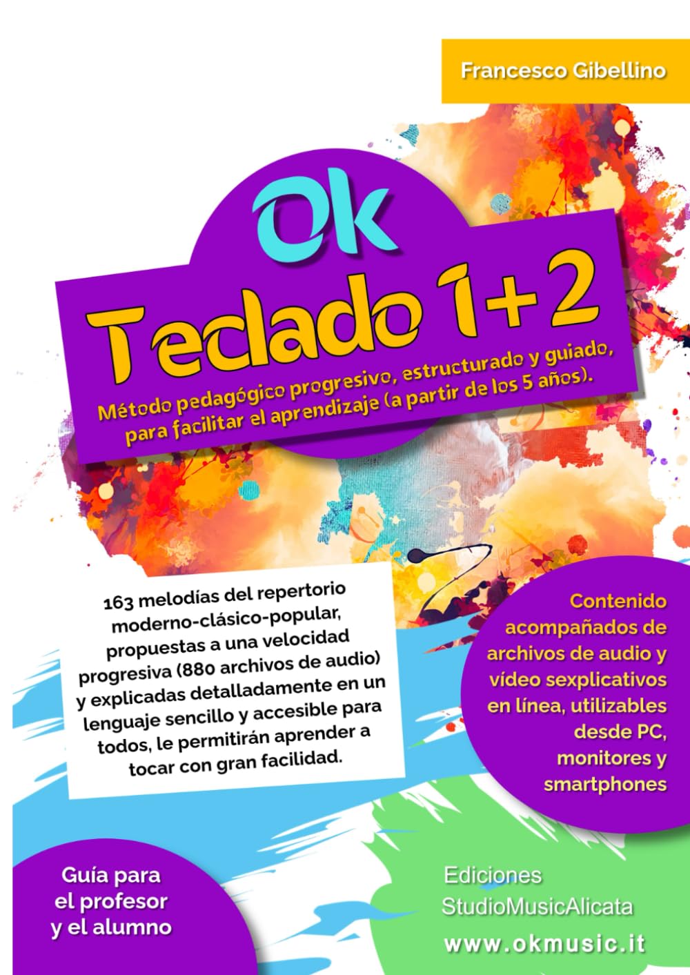 Ok Teclado 1+2 volumen único: Método pedagógico progresivo, estructurado y guiado, para facilitar el aprendizaje (a partir de los 5 años). 163 ... propuestas a una velocidad progresiva