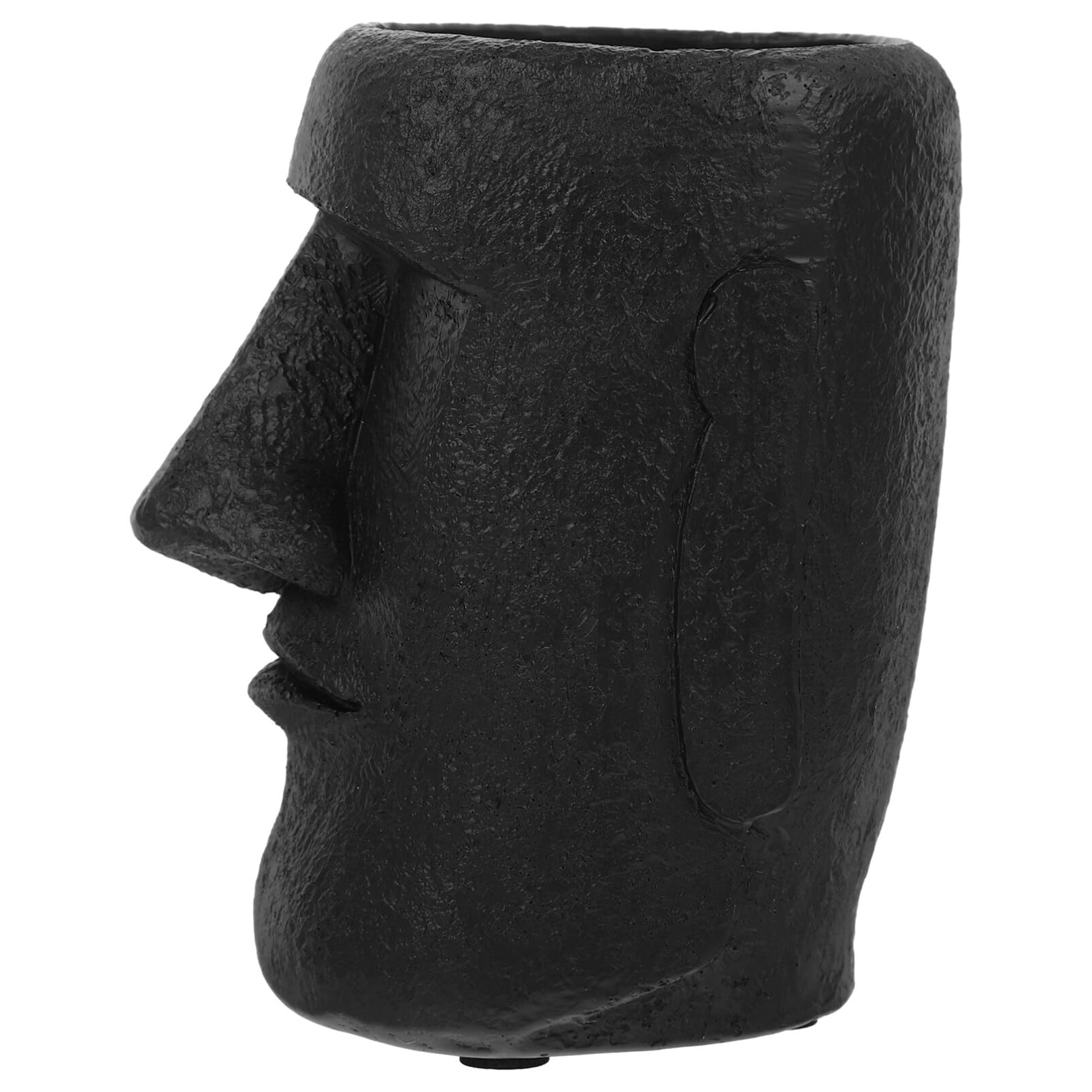 Gogogmee Easter Island Moai Statue Succulent Planter Pot Human Face Flower Pot for Desktop Home Decor Cool Moai Figurines Pen and Brush Holder