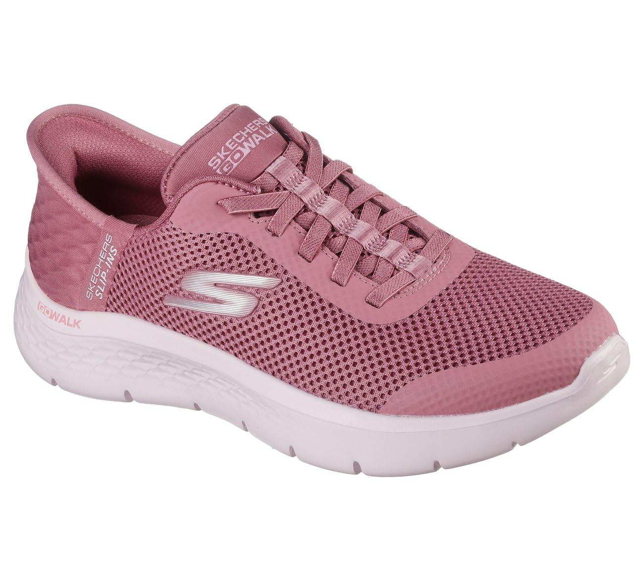 Skechers Go Walk Flex Grand Entry Slip-On da Donna, Rose Textile Trim, 39.5 EU