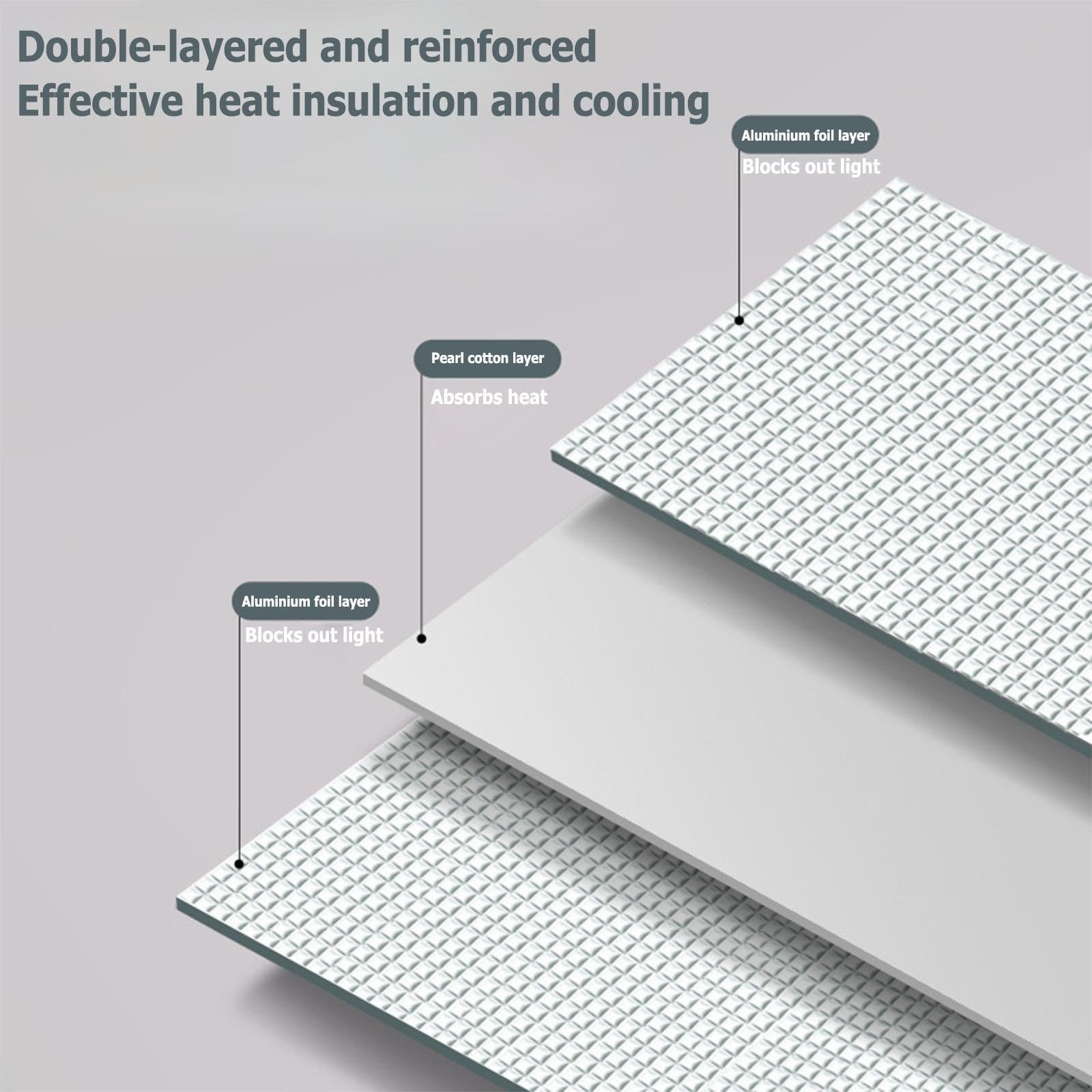 Film Isolant pour Fenêtre en Aluminium avec Ventouses 8mm