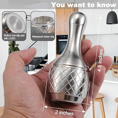 Miniatura 4 de Mortero de acero inoxidable y mortero de píldora molinillo de polvo fino morteros para golpear ser herramientas de mano Contenedor de píldora