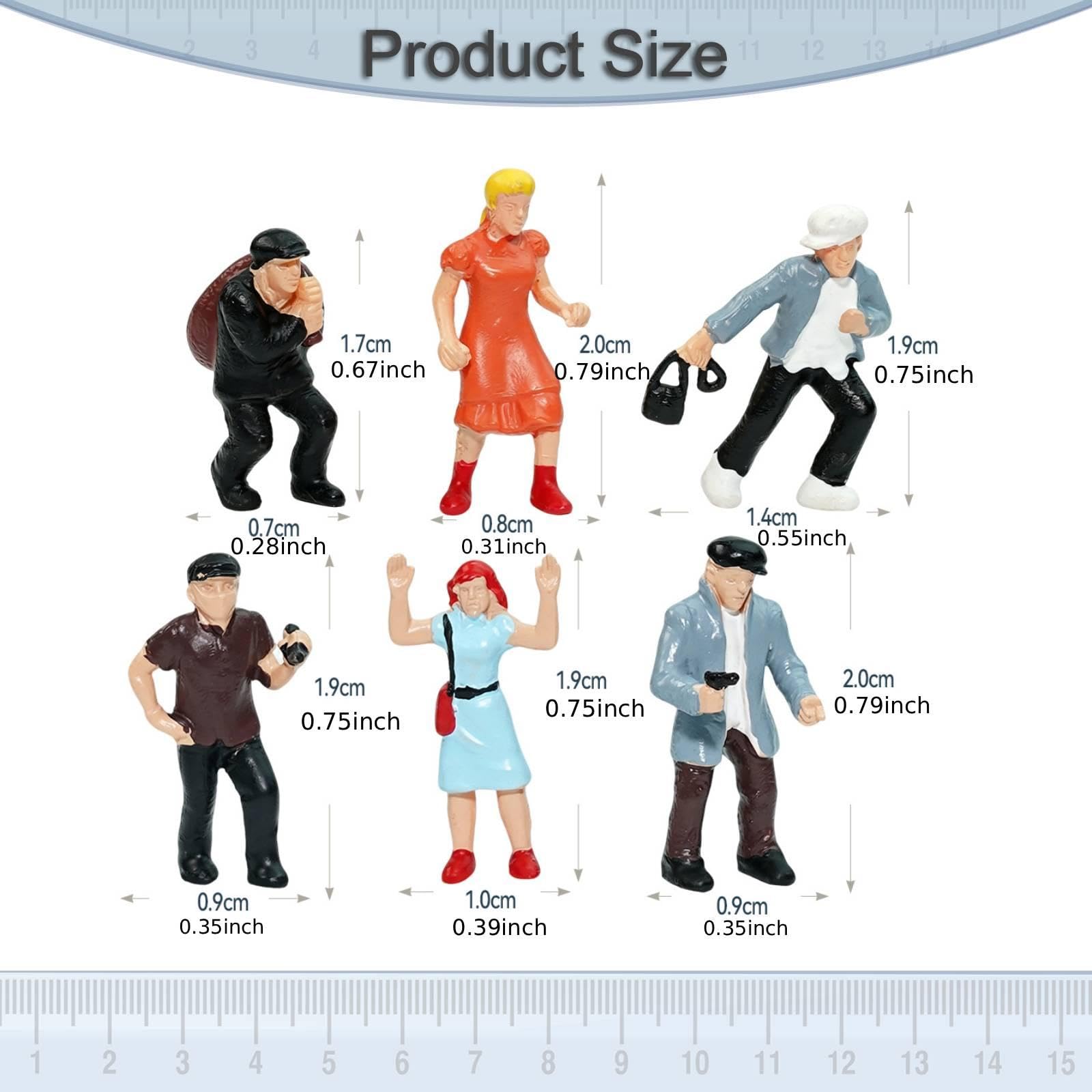 6 Pezzi Figure in 1:87, Piccole Figure per Diorami, Progetti di Costruzione,
