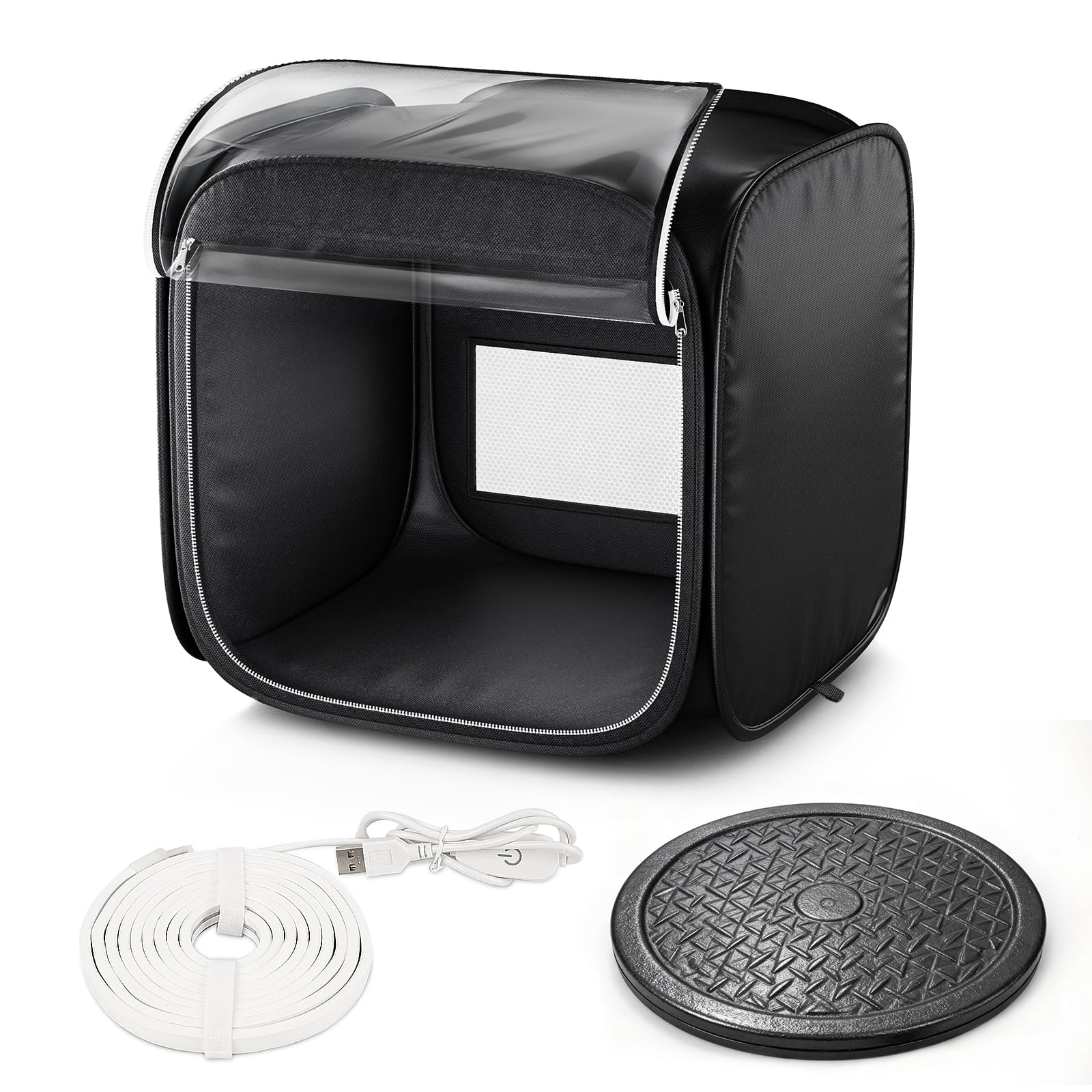 Cabine aérographe pliable SAL anti-projections avec éclairage LED réglable pour maquette
