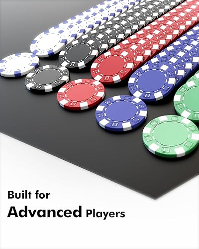 Miniatura 2 de Juego de fichas de póquer, 500 fichas de póquer de calidad de casino de 0.41 oz con estuche de aluminio, cartas de juego, botón de distribuidor para