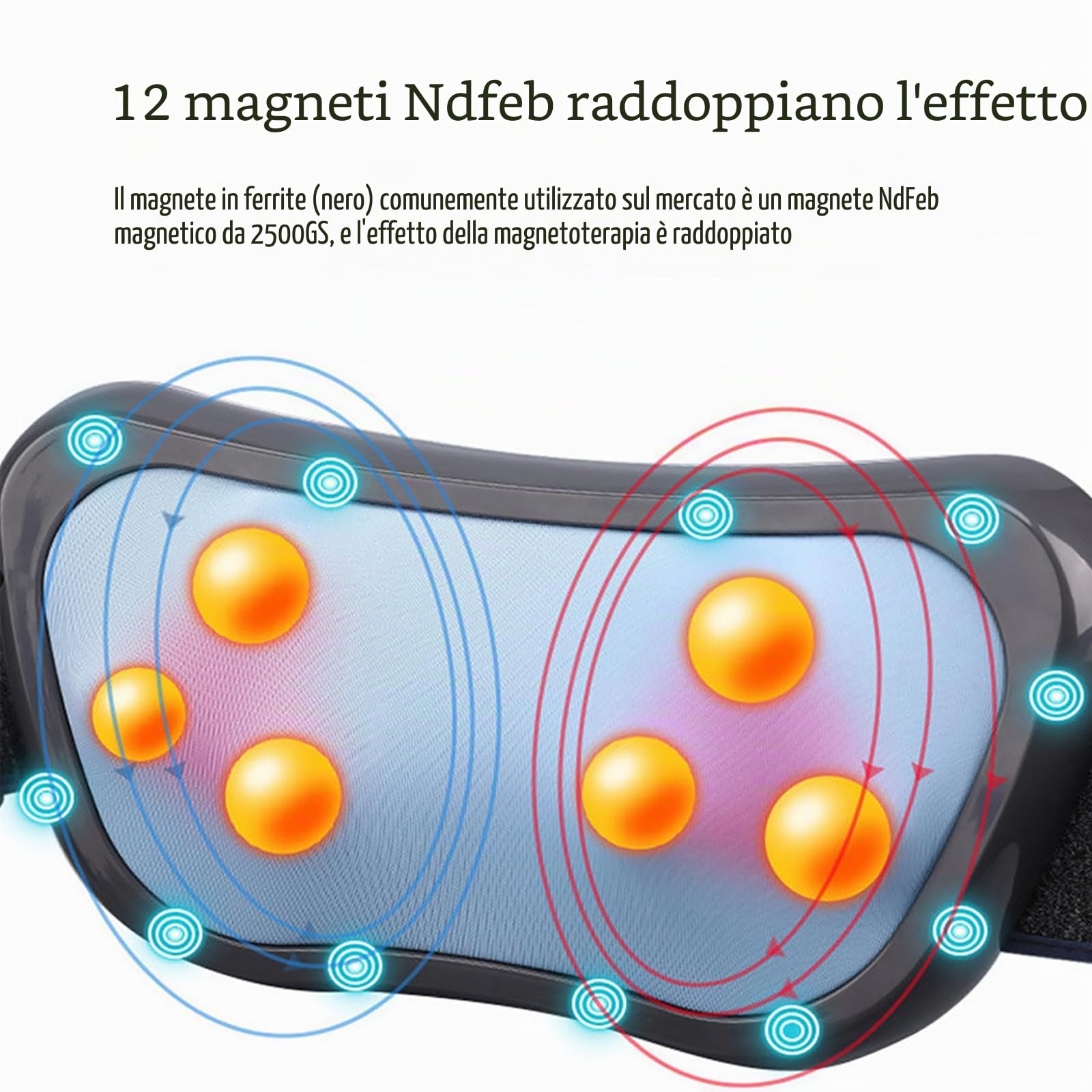Massaggiatore addominale, macchina elettrica per lo stomaco per appiattire la pancia con funzione di massaggio avanti e indietro e 3 livelli di intensità di vibrazione, alleviare il dolore alla vita