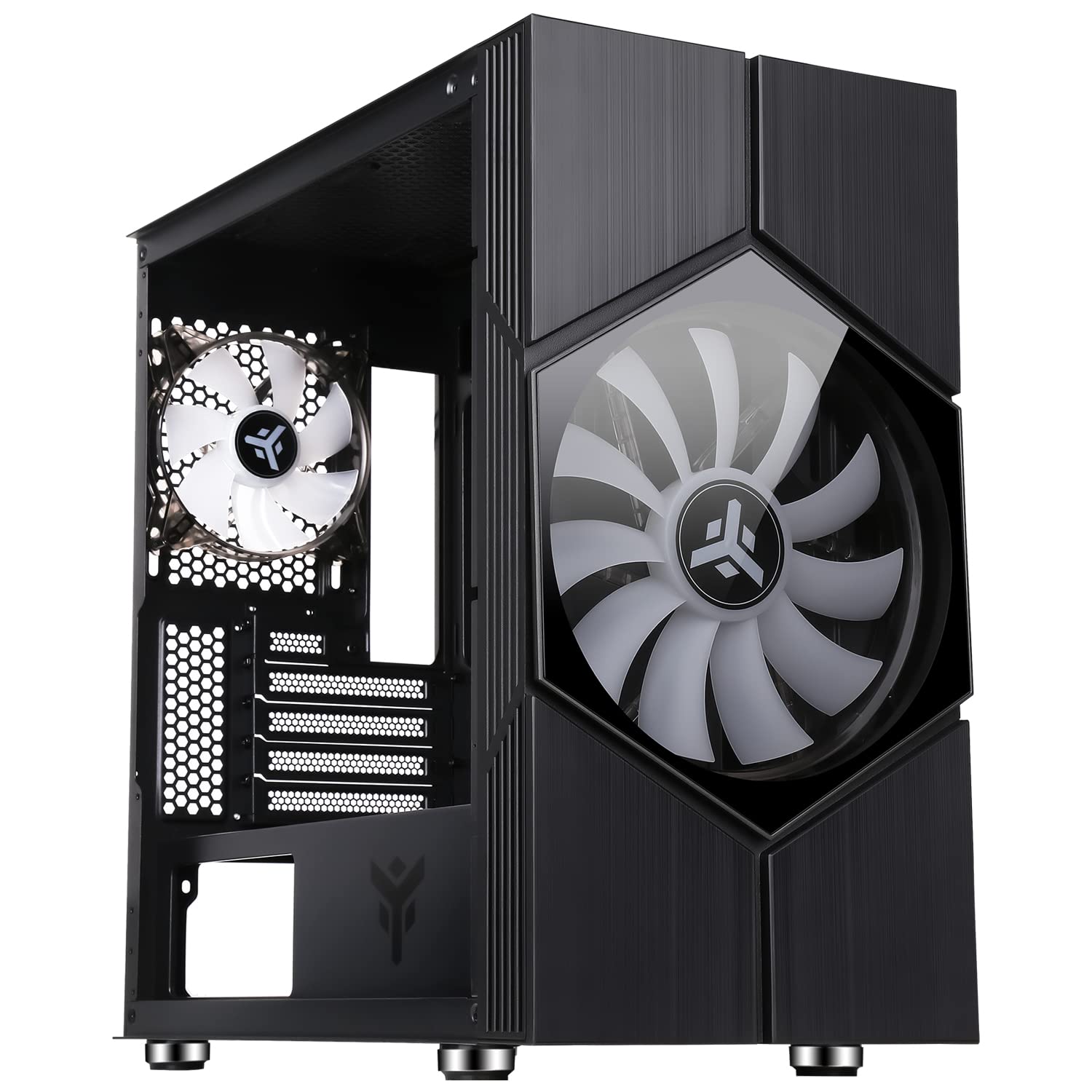 Itek Case VORTEX Gaming Mini Tower, mATX, 20 cm e 12 cm ARGB Fan, 2xUSB3, Pannello Laterale in Vetro Temperato