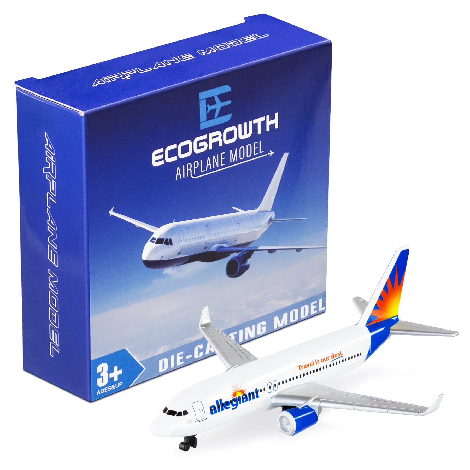 EcoGrowth Model Airplane Allegiant Model Plane Airplane for Collection & Gifts