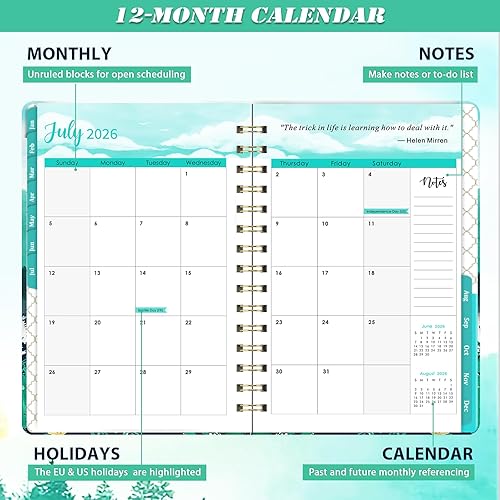 Miniatura 3 de Agenda 2024-2025 - Agenda académica 2024-2025, julio 2024 a junio 2025, calendario semanal y mensual 2024-2025, 6.4 x 8.5 pulgadas, tapa dura con