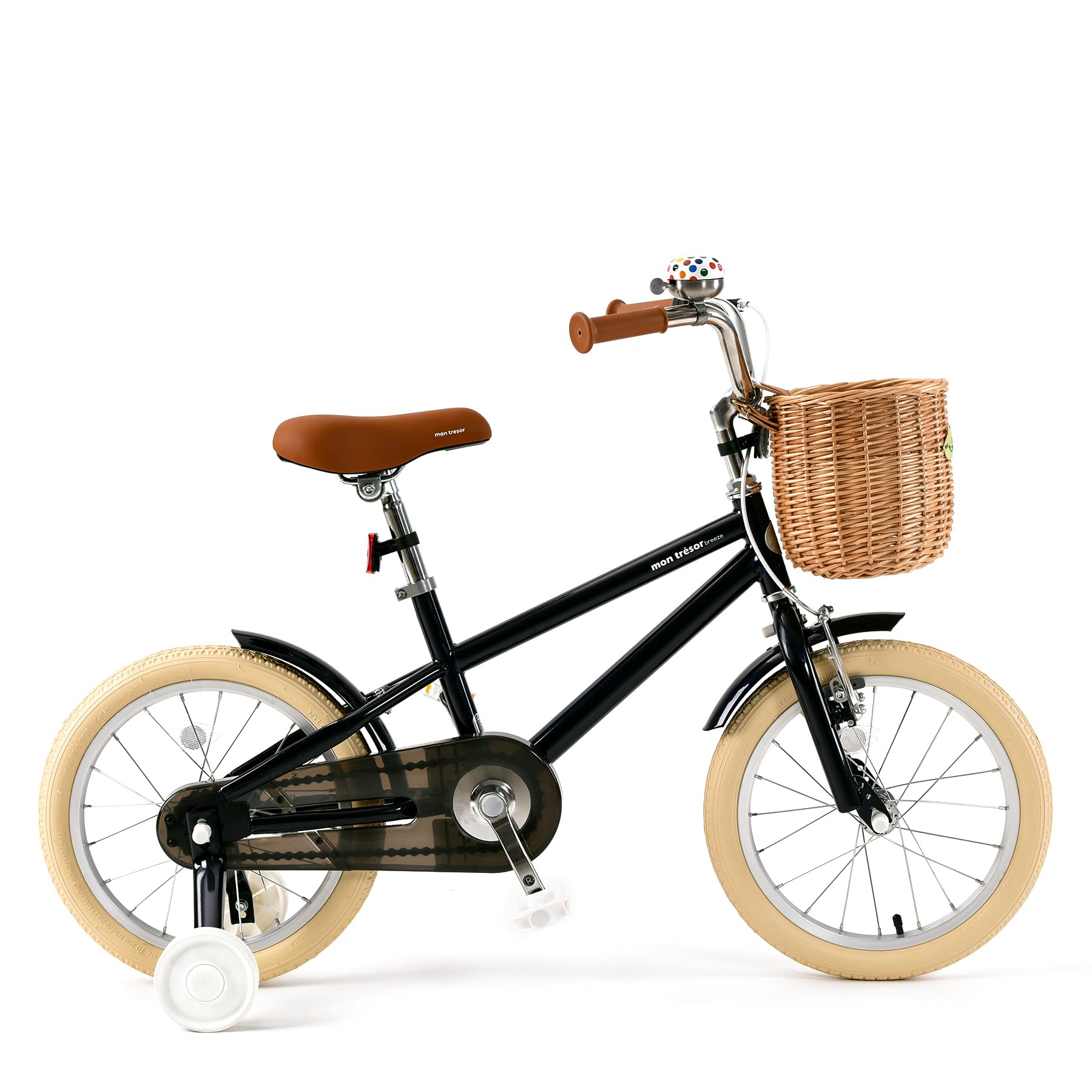 montresor Toddler Bike, Bicycle for Kids 3-5 Year with Removable Training Wheels, Bell, Kickstand, Basket, 16 inch, Birthday Gift for 4 Year Old Little Girl, Pink