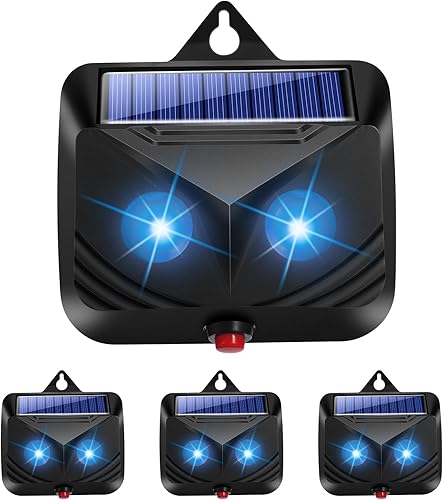 Miniatura 1 de Repelente solar nocturno de animales, luz de control de depredadores, dispositivos repelentes de coyote con luces LED, protector nocturno para
