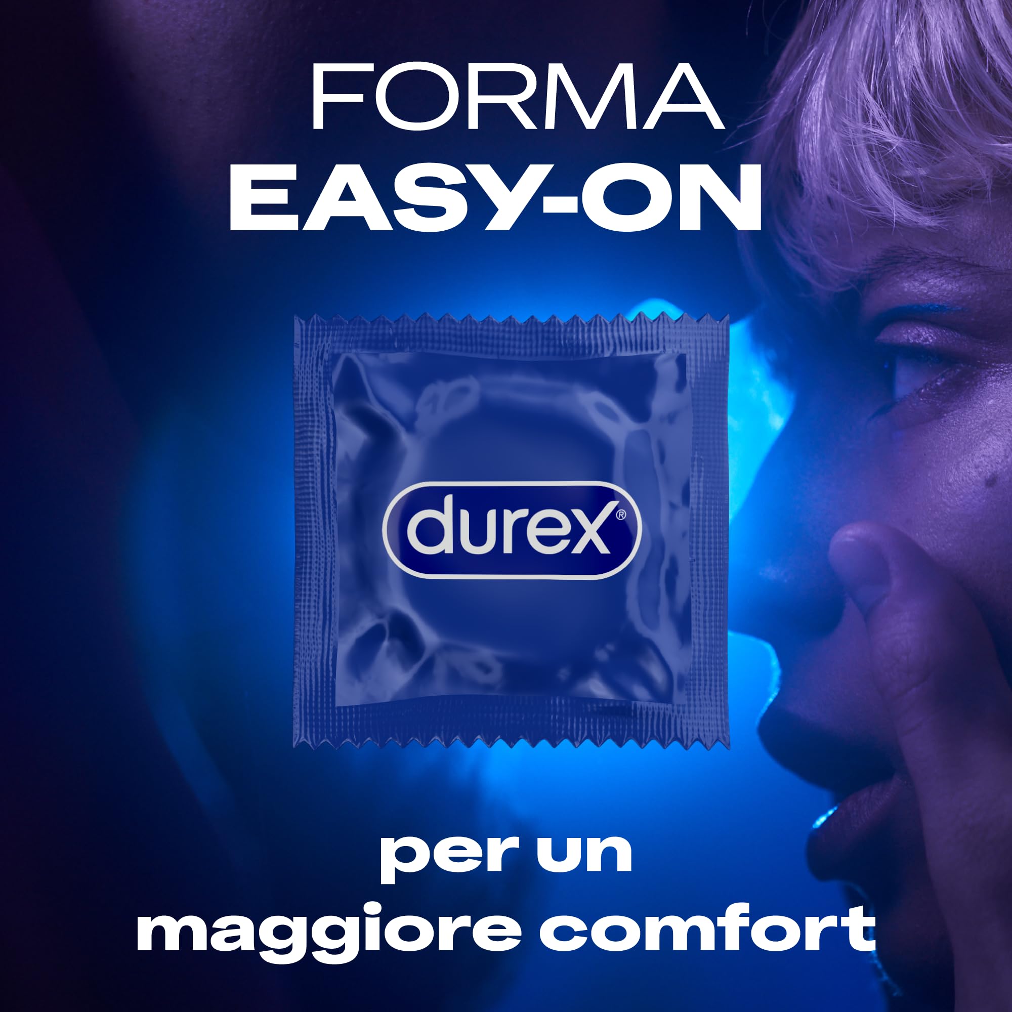 Durex Settebello Jeans, Preservativi Durex Classici, Formato Convenienza, Vestibilità Regular, 120 Profilattici