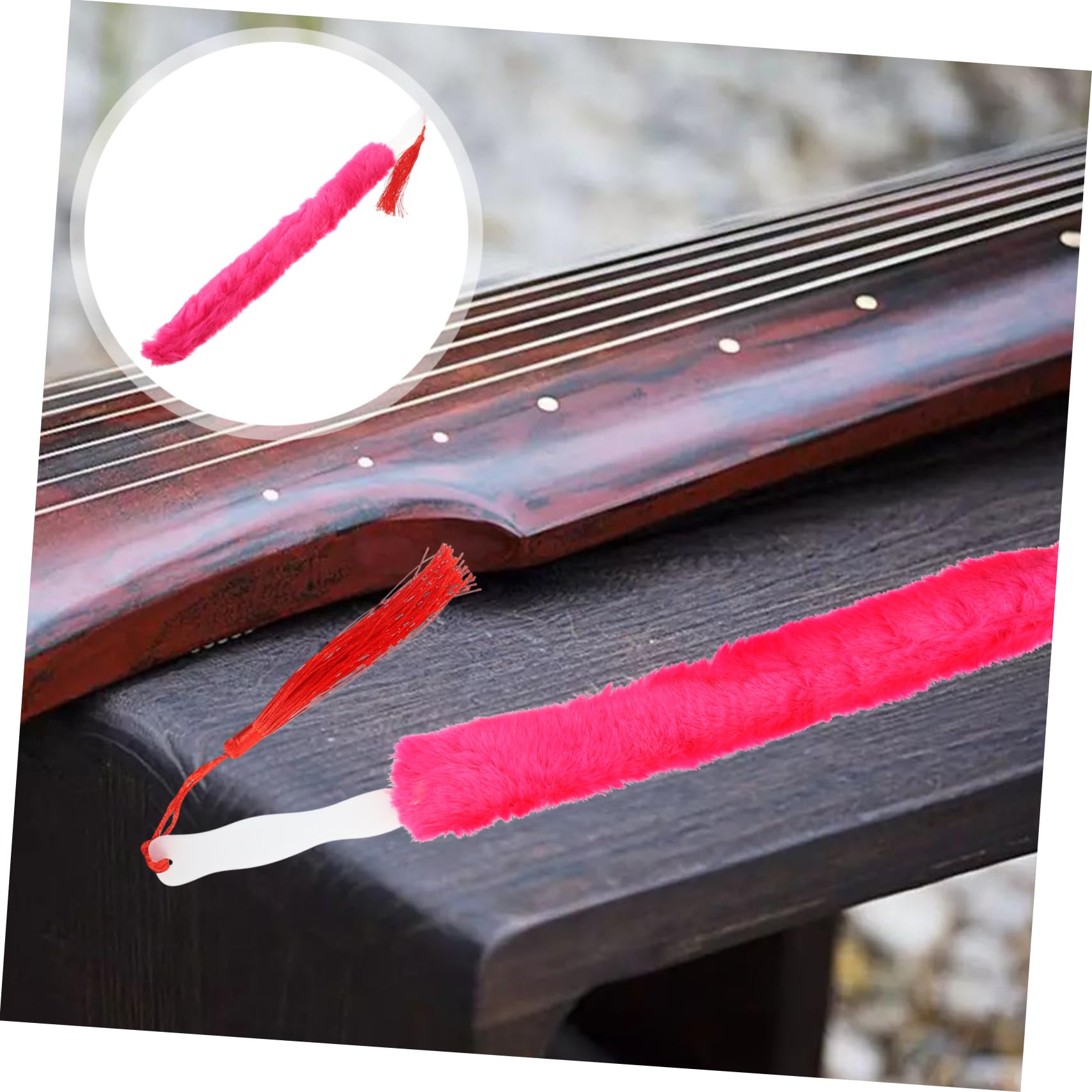 CATIEBYE Guzheng Cleaning Brush Zither for Zhongruan Musical Instrument Accessory Random